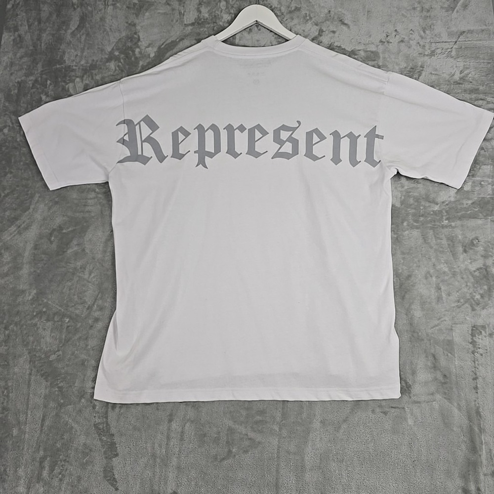 Represent Mens‎ Premium Heavy Tee 2X White Grey Limited Edition Oversized